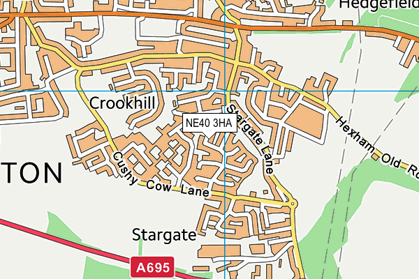 NE40 3HA map - OS VectorMap District (Ordnance Survey) NE40 3HA map - OS VectorMap District (Ordnance Survey)