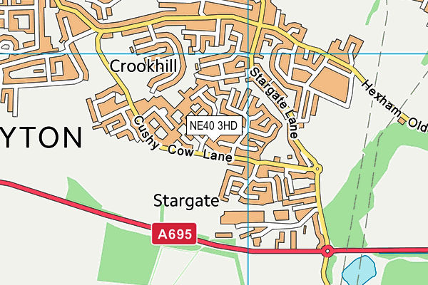 NE40 3HD map - OS VectorMap District (Ordnance Survey) NE40 3HD map - OS VectorMap District (Ordnance Survey)