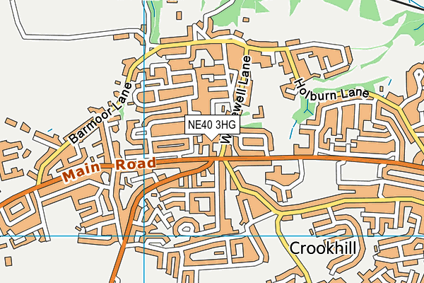 NE40 3HG map - OS VectorMap District (Ordnance Survey) NE40 3HG map - OS VectorMap District (Ordnance Survey)
