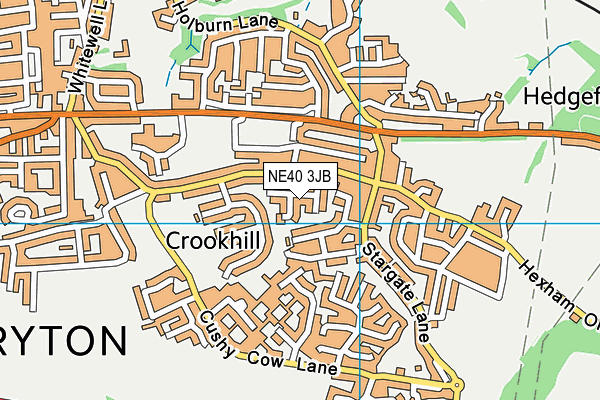 NE40 3JB map - OS VectorMap District (Ordnance Survey) NE40 3JB map - OS VectorMap District (Ordnance Survey)