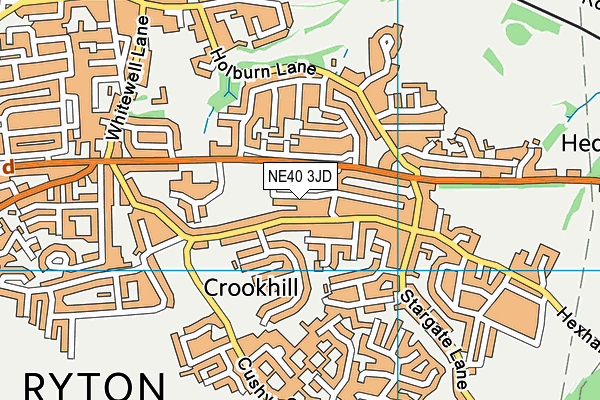 NE40 3JD map - OS VectorMap District (Ordnance Survey) NE40 3JD map - OS VectorMap District (Ordnance Survey)