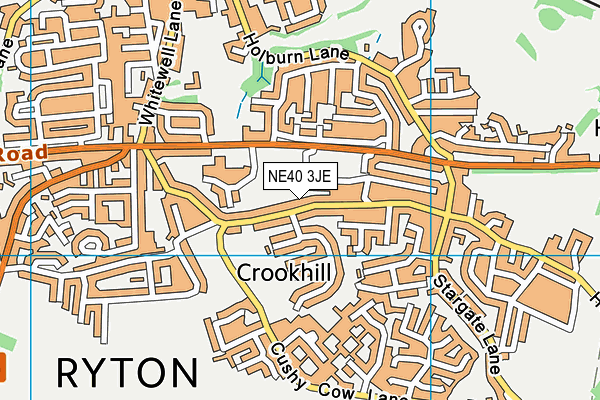 NE40 3JE map - OS VectorMap District (Ordnance Survey) NE40 3JE map - OS VectorMap District (Ordnance Survey)