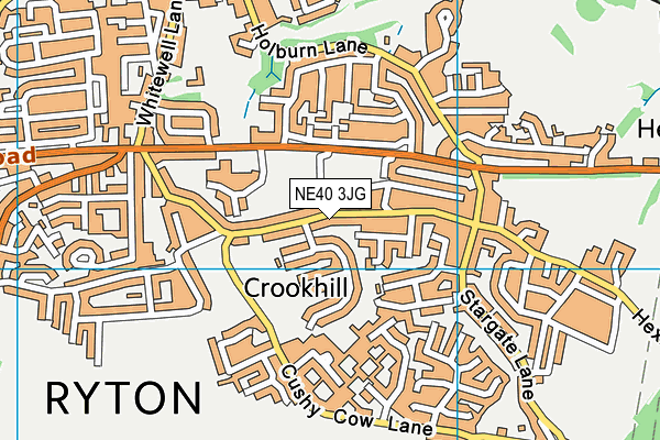 NE40 3JG map - OS VectorMap District (Ordnance Survey) NE40 3JG map - OS VectorMap District (Ordnance Survey)