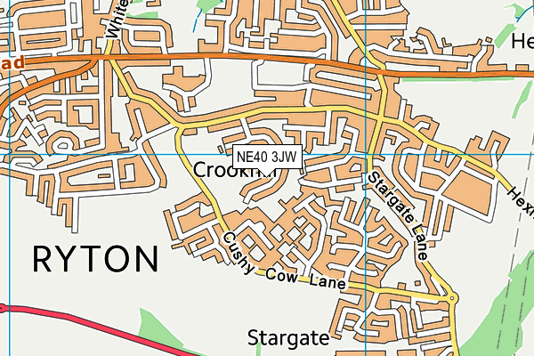 NE40 3JW map - OS VectorMap District (Ordnance Survey) NE40 3JW map - OS VectorMap District (Ordnance Survey)