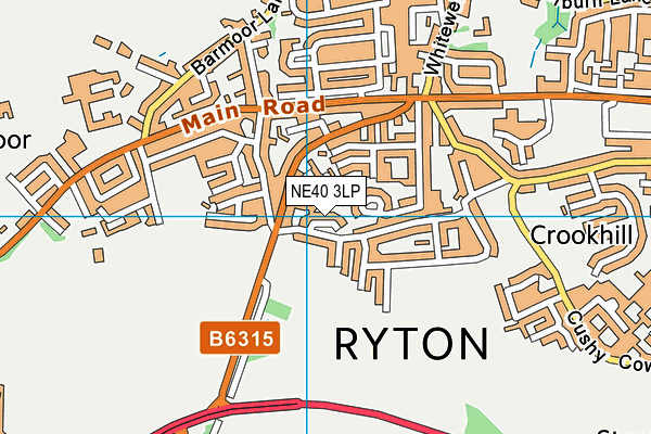 NE40 3LP map - OS VectorMap District (Ordnance Survey) NE40 3LP map - OS VectorMap District (Ordnance Survey)