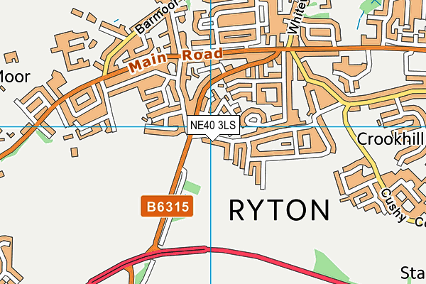 NE40 3LS map - OS VectorMap District (Ordnance Survey) NE40 3LS map - OS VectorMap District (Ordnance Survey)