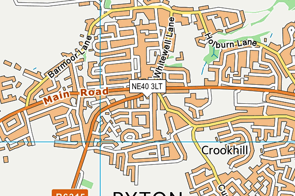 NE40 3LT map - OS VectorMap District (Ordnance Survey) NE40 3LT map - OS VectorMap District (Ordnance Survey)