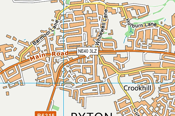 NE40 3LZ map - OS VectorMap District (Ordnance Survey) NE40 3LZ map - OS VectorMap District (Ordnance Survey)
