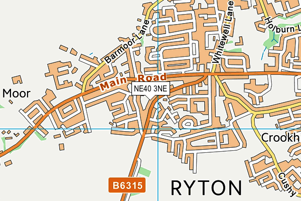 NE40 3NE map - OS VectorMap District (Ordnance Survey) NE40 3NE map - OS VectorMap District (Ordnance Survey)