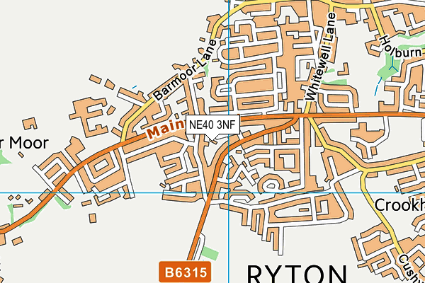 NE40 3NF map - OS VectorMap District (Ordnance Survey) NE40 3NF map - OS VectorMap District (Ordnance Survey)
