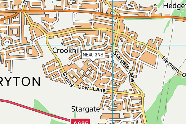 NE40 3NS map - OS VectorMap District (Ordnance Survey) NE40 3NS map - OS VectorMap District (Ordnance Survey)