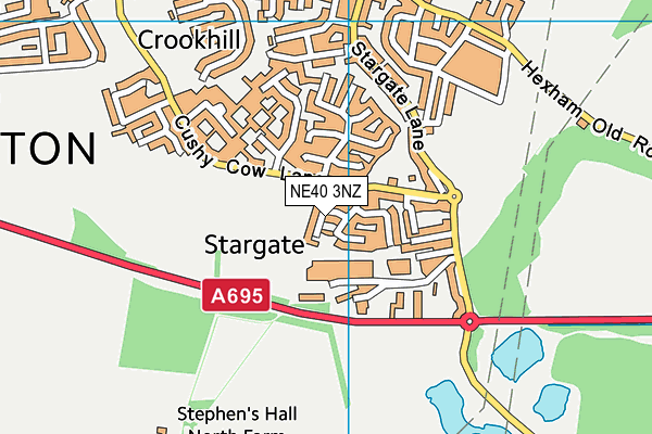 NE40 3NZ map - OS VectorMap District (Ordnance Survey) NE40 3NZ map - OS VectorMap District (Ordnance Survey)