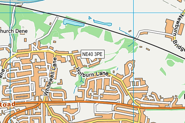 NE40 3PE map - OS VectorMap District (Ordnance Survey) NE40 3PE map - OS VectorMap District (Ordnance Survey)
