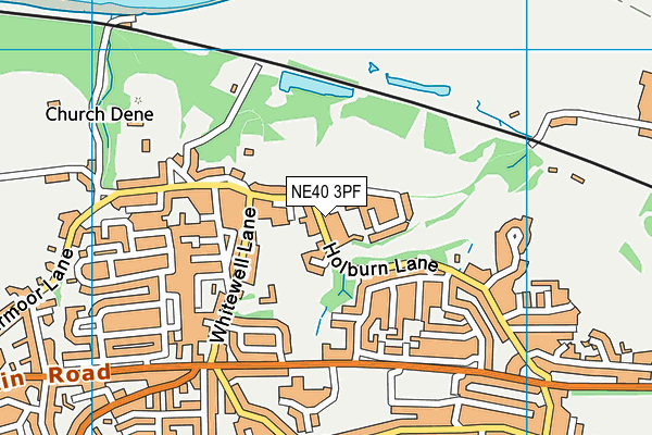 NE40 3PF map - OS VectorMap District (Ordnance Survey) NE40 3PF map - OS VectorMap District (Ordnance Survey)