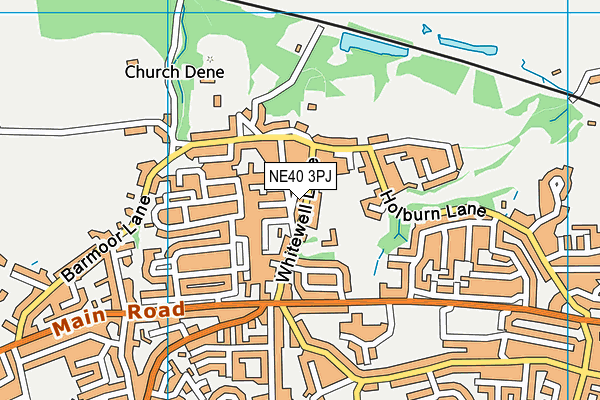 NE40 3PJ map - OS VectorMap District (Ordnance Survey) NE40 3PJ map - OS VectorMap District (Ordnance Survey)