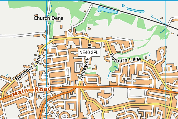 NE40 3PL map - OS VectorMap District (Ordnance Survey) NE40 3PL map - OS VectorMap District (Ordnance Survey)