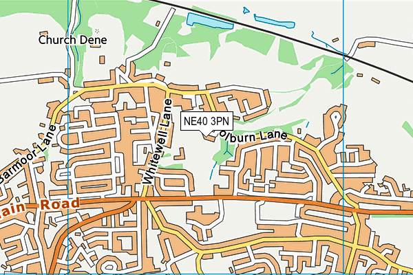 NE40 3PN map - OS VectorMap District (Ordnance Survey) NE40 3PN map - OS VectorMap District (Ordnance Survey)
