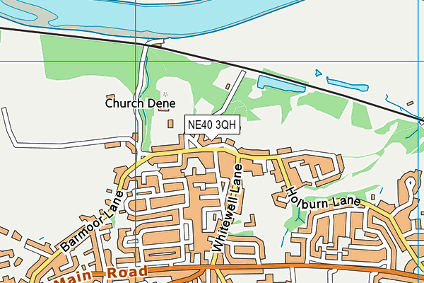 NE40 3QH map - OS VectorMap District (Ordnance Survey) NE40 3QH map - OS VectorMap District (Ordnance Survey)