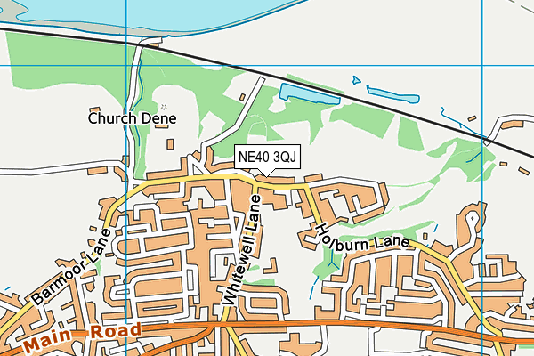 NE40 3QJ map - OS VectorMap District (Ordnance Survey) NE40 3QJ map - OS VectorMap District (Ordnance Survey)