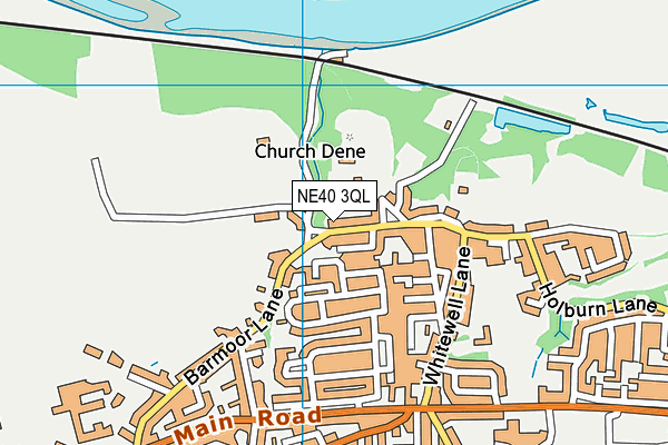 NE40 3QL map - OS VectorMap District (Ordnance Survey) NE40 3QL map - OS VectorMap District (Ordnance Survey)