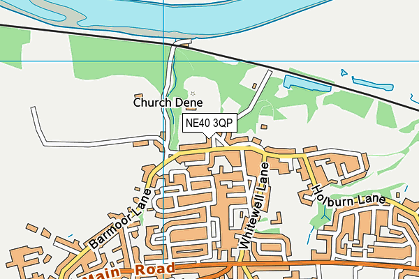 NE40 3QP map - OS VectorMap District (Ordnance Survey) NE40 3QP map - OS VectorMap District (Ordnance Survey)