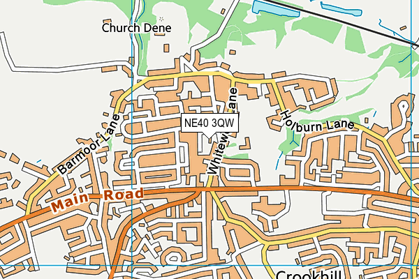 NE40 3QW map - OS VectorMap District (Ordnance Survey) NE40 3QW map - OS VectorMap District (Ordnance Survey)