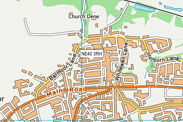 NE40 3RH map - OS VectorMap District (Ordnance Survey) NE40 3RH map - OS VectorMap District (Ordnance Survey)