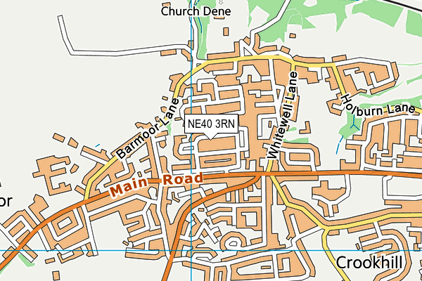 NE40 3RN map - OS VectorMap District (Ordnance Survey)