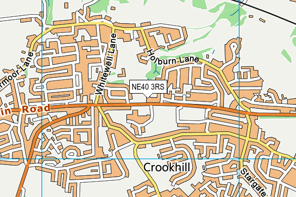 NE40 3RS map - OS VectorMap District (Ordnance Survey)