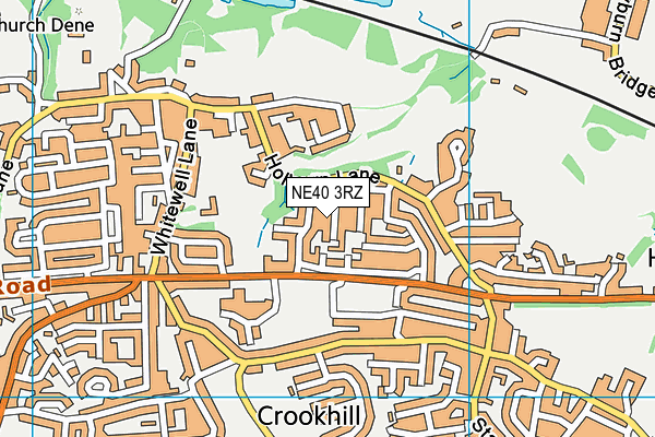 NE40 3RZ map - OS VectorMap District (Ordnance Survey) NE40 3RZ map - OS VectorMap District (Ordnance Survey)