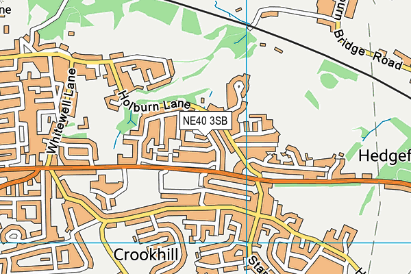 NE40 3SB map - OS VectorMap District (Ordnance Survey) NE40 3SB map - OS VectorMap District (Ordnance Survey)