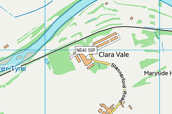 NE40 3SP map - OS VectorMap District (Ordnance Survey) NE40 3SP map - OS VectorMap District (Ordnance Survey)