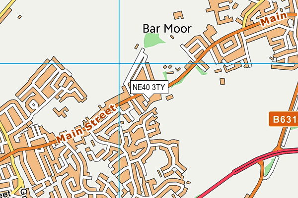 NE40 3TY map - OS VectorMap District (Ordnance Survey) NE40 3TY map - OS VectorMap District (Ordnance Survey)