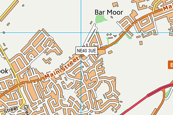 NE40 3UE map - OS VectorMap District (Ordnance Survey) NE40 3UE map - OS VectorMap District (Ordnance Survey)