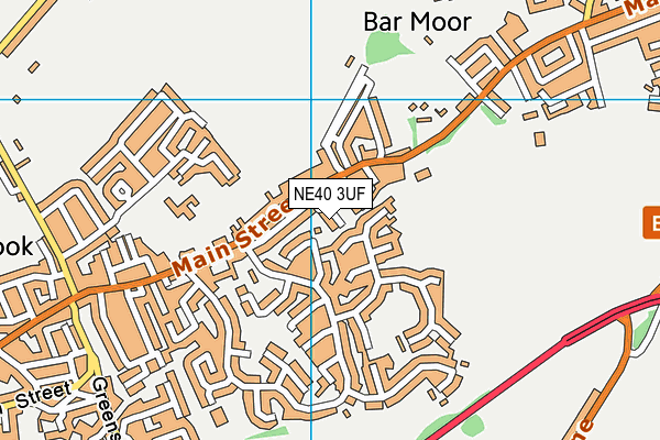 NE40 3UF map - OS VectorMap District (Ordnance Survey) NE40 3UF map - OS VectorMap District (Ordnance Survey)