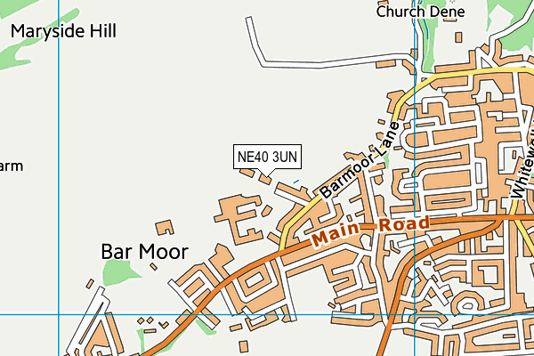 NE40 3UN map - OS VectorMap District (Ordnance Survey) NE40 3UN map - OS VectorMap District (Ordnance Survey)