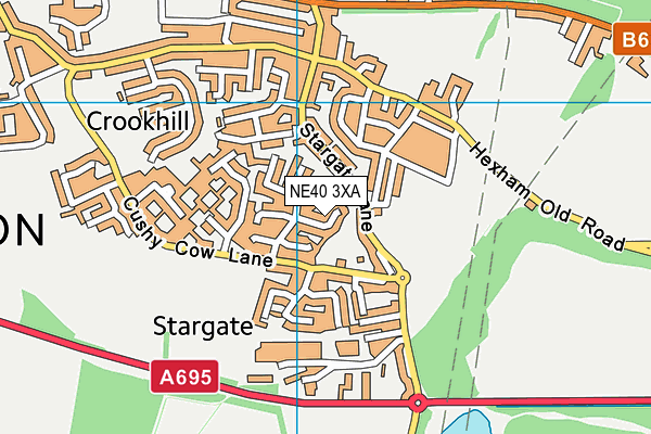 NE40 3XA map - OS VectorMap District (Ordnance Survey) NE40 3XA map - OS VectorMap District (Ordnance Survey)