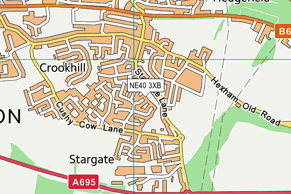 NE40 3XB map - OS VectorMap District (Ordnance Survey) NE40 3XB map - OS VectorMap District (Ordnance Survey)