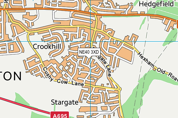 NE40 3XD map - OS VectorMap District (Ordnance Survey) NE40 3XD map - OS VectorMap District (Ordnance Survey)