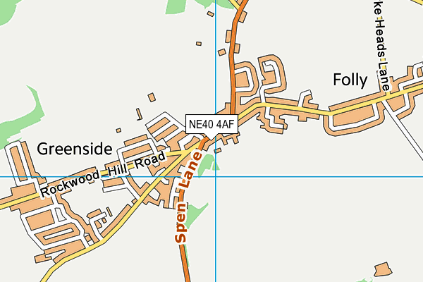 NE40 4AF map - OS VectorMap District (Ordnance Survey) NE40 4AF map - OS VectorMap District (Ordnance Survey)