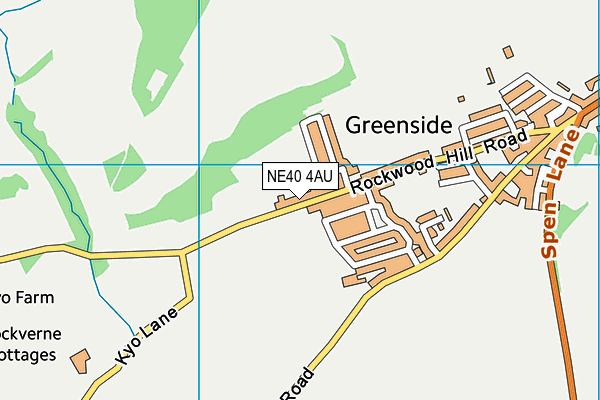 NE40 4AU map - OS VectorMap District (Ordnance Survey) NE40 4AU map - OS VectorMap District (Ordnance Survey)