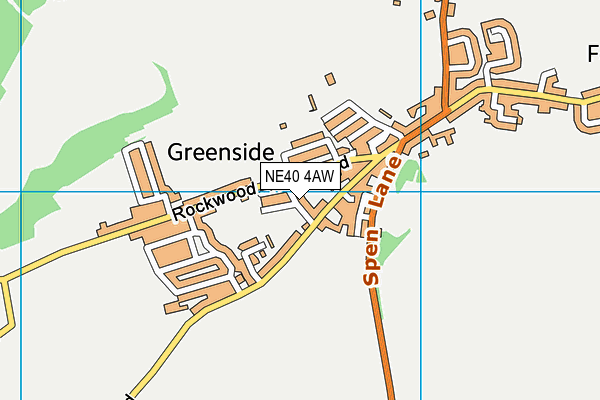 NE40 4AW map - OS VectorMap District (Ordnance Survey) NE40 4AW map - OS VectorMap District (Ordnance Survey)