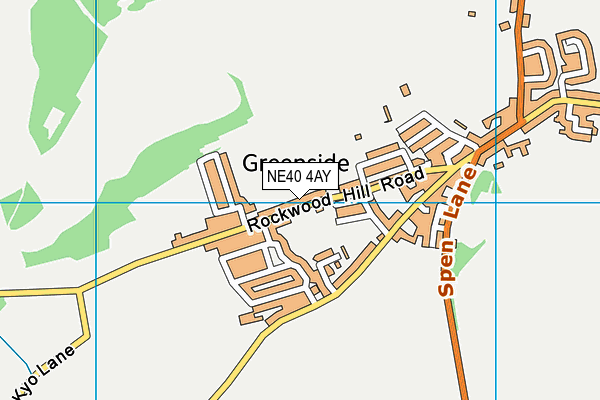 NE40 4AY map - OS VectorMap District (Ordnance Survey) NE40 4AY map - OS VectorMap District (Ordnance Survey)
