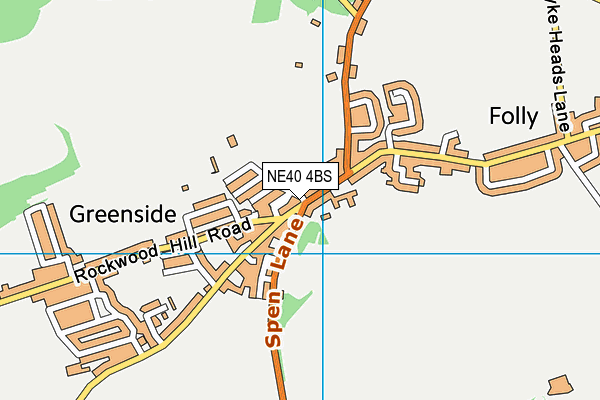 NE40 4BS map - OS VectorMap District (Ordnance Survey) NE40 4BS map - OS VectorMap District (Ordnance Survey)
