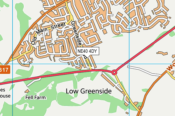 NE40 4DY map - OS VectorMap District (Ordnance Survey) NE40 4DY map - OS VectorMap District (Ordnance Survey)