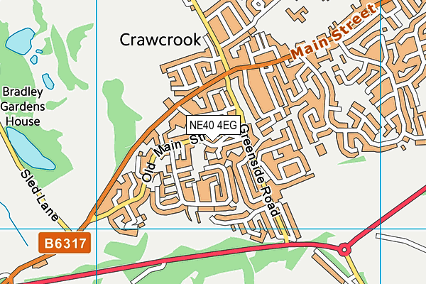 NE40 4EG map - OS VectorMap District (Ordnance Survey) NE40 4EG map - OS VectorMap District (Ordnance Survey)