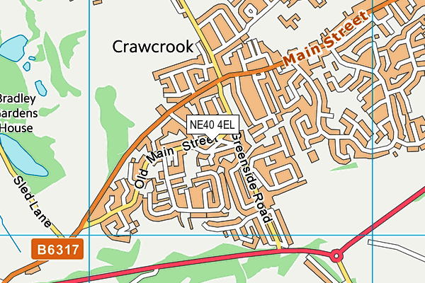 NE40 4EL map - OS VectorMap District (Ordnance Survey) NE40 4EL map - OS VectorMap District (Ordnance Survey)
