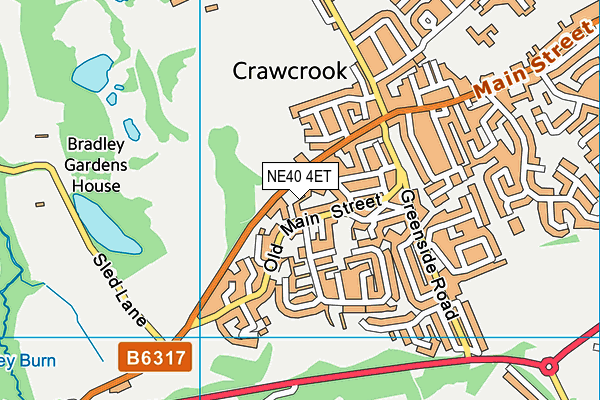NE40 4ET map - OS VectorMap District (Ordnance Survey) NE40 4ET map - OS VectorMap District (Ordnance Survey)