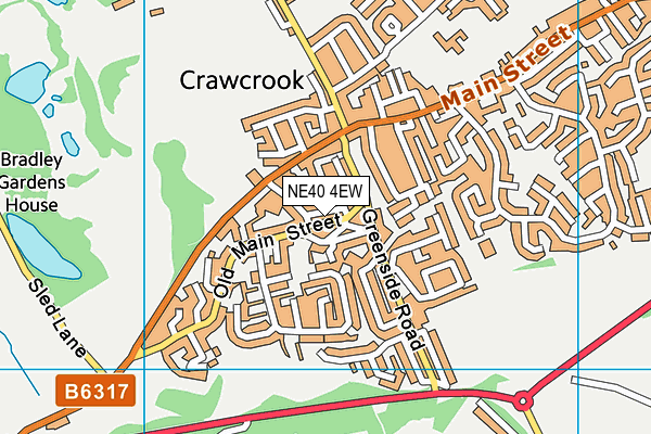 NE40 4EW map - OS VectorMap District (Ordnance Survey) NE40 4EW map - OS VectorMap District (Ordnance Survey)