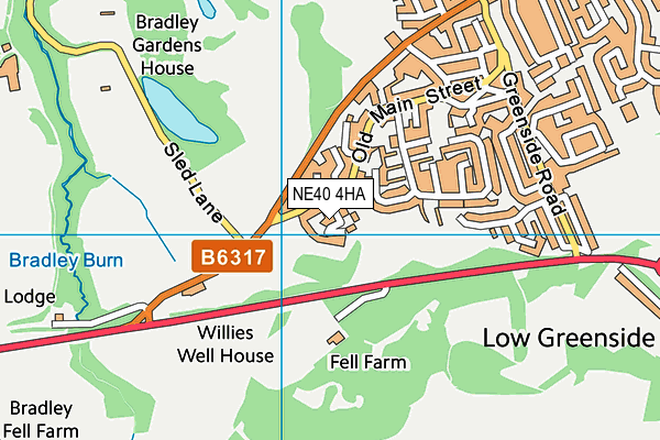 NE40 4HA map - OS VectorMap District (Ordnance Survey) NE40 4HA map - OS VectorMap District (Ordnance Survey)